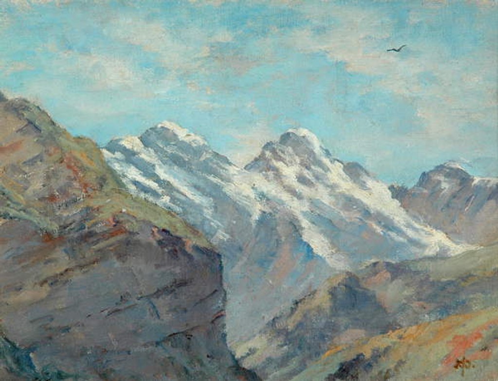 Detail of View in Norway by Arnold Priestman