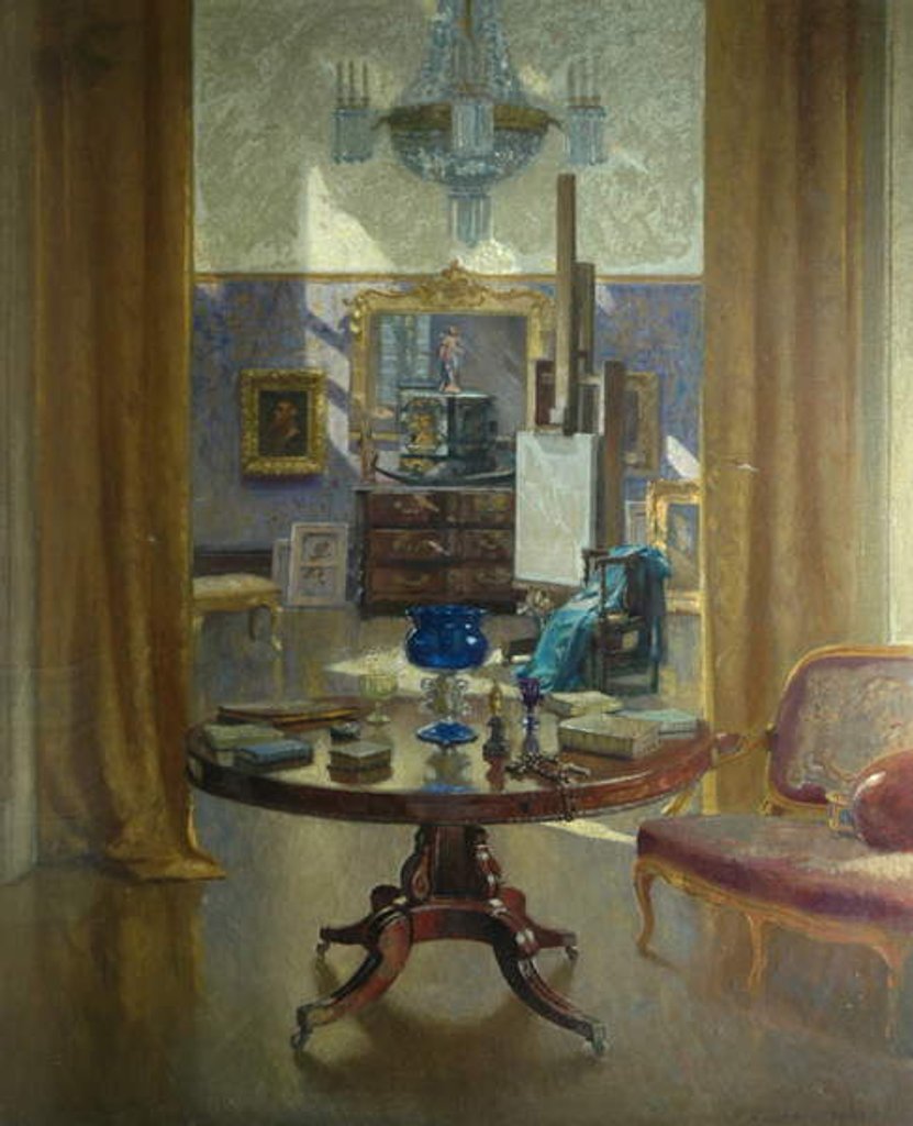 Detail of The Artist's Studio, 1921 by Patrick William Adam
