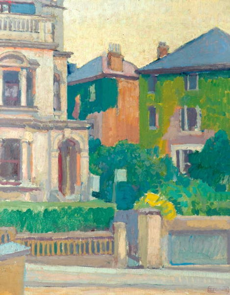 Detail of Suburban Street, 1913-14 by Spencer Frederick Gore