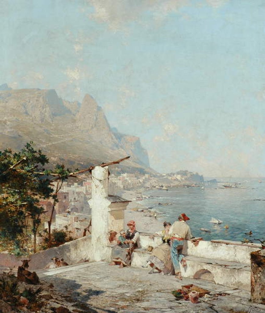 Detail of Capri, Golfe de Naples by Franz Richard Unterberger