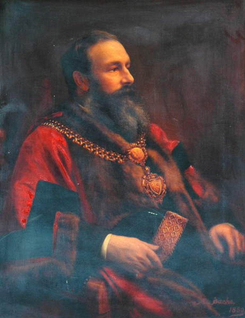 Detail of Sir Angus Holden, 1880 by Oscar Albert Leopold Sachs