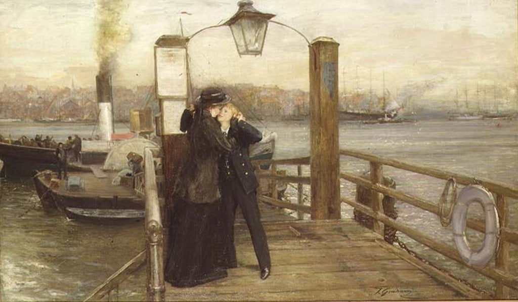 Detail of Going To Sea by Thomas Alexander Ferguson Graham