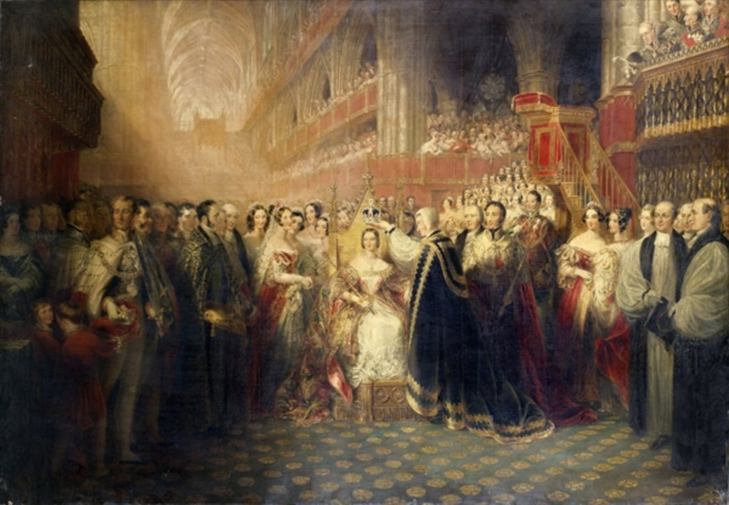 Detail of The Coronation of Queen Victoria, 1838 by Edmund Thomas Paris