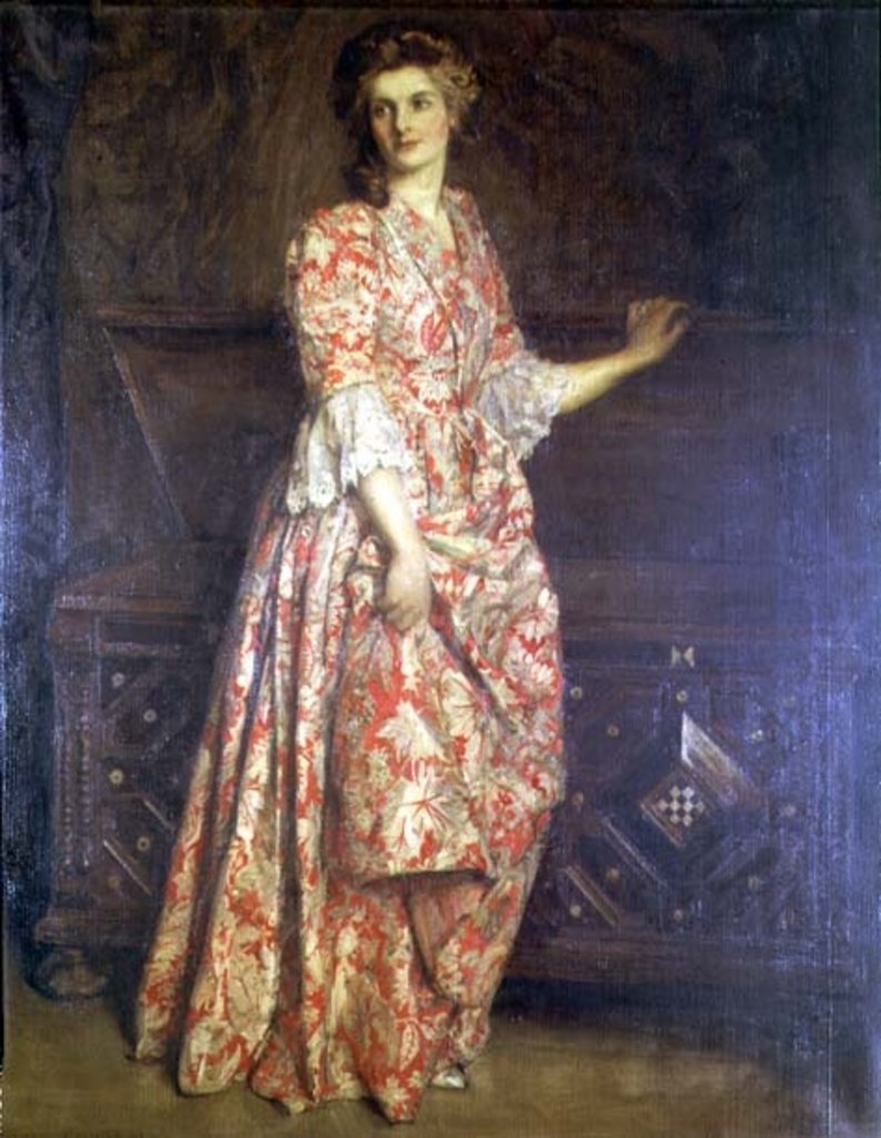 Detail of The Mistletoe Bough by William Mouat Loudan