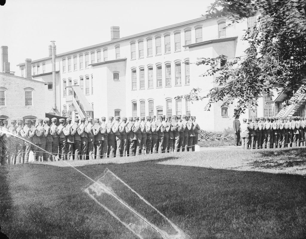 Detail of Prisoners in Line by Anonymous