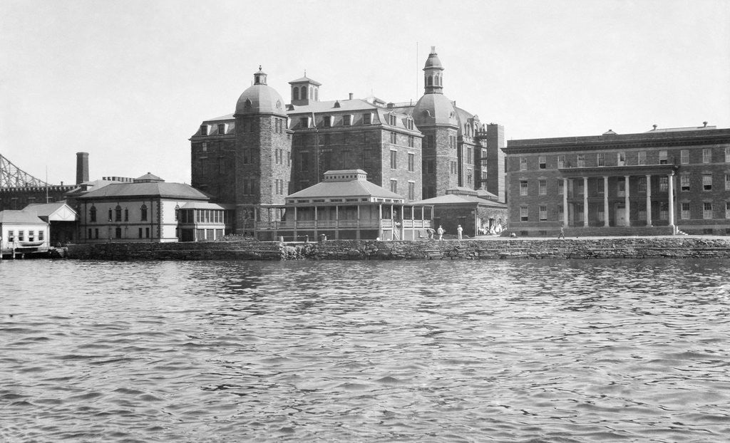 Detail of City Hospital on Blackwell's Island by Anonymous