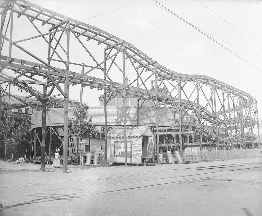 Detail of Coney Island Roller Coaster by Anonymous
