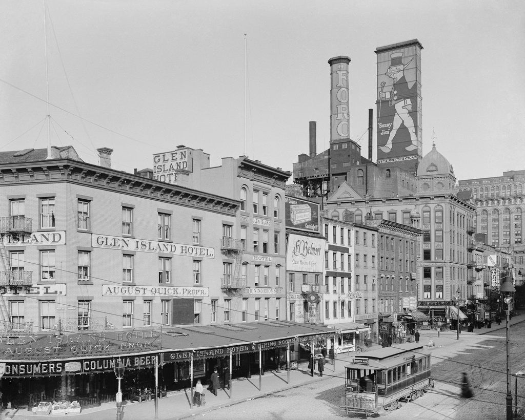 Detail of Cortlandt Street in Brooklyn by Anonymous