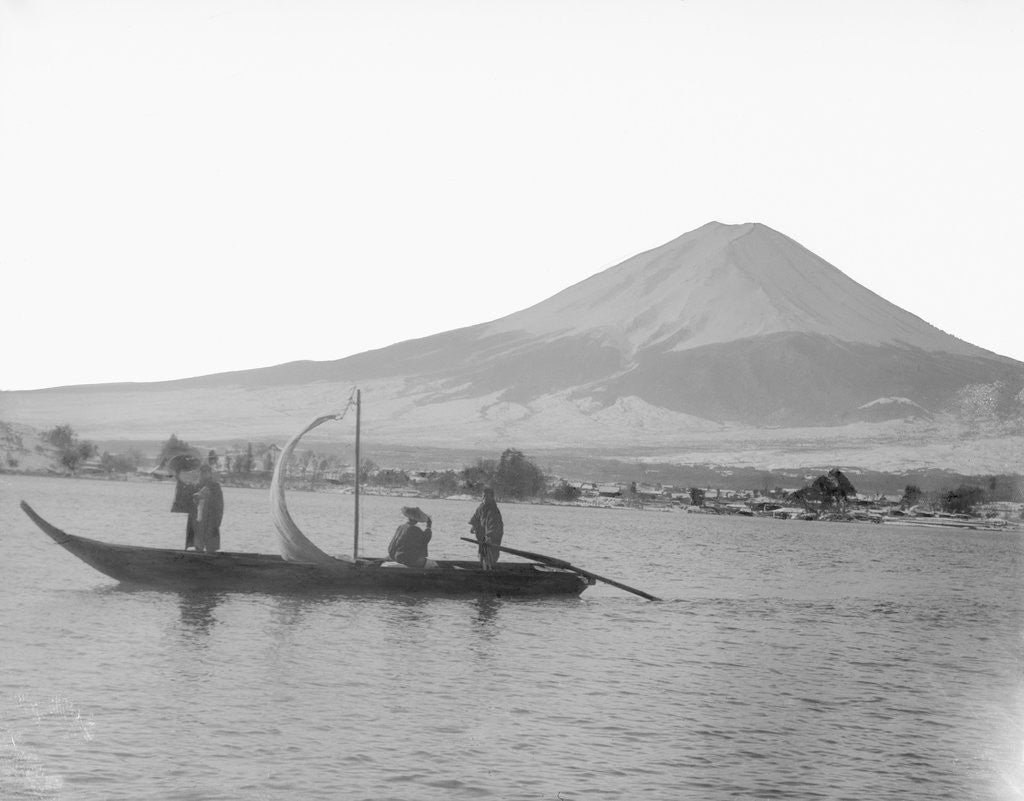 Detail of Lake Kawagushi and Mount Fuji by Anonymous