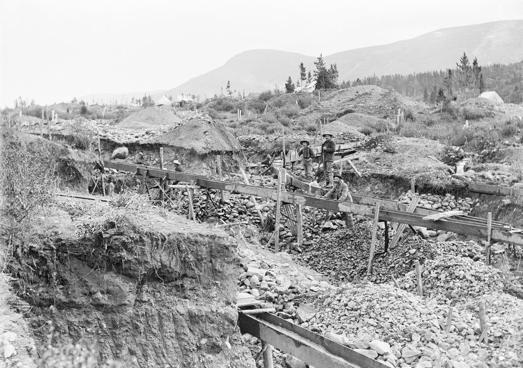 Detail of Sluice Mining in Alaska by Anonymous