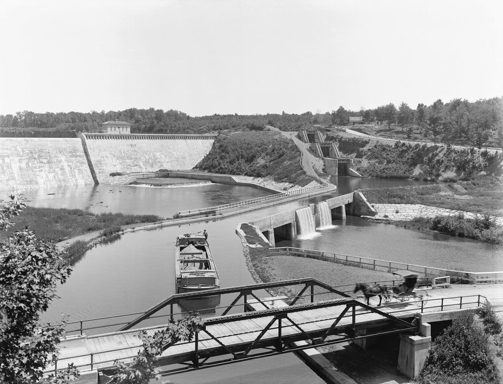 Detail of Delta Dam by Anonymous