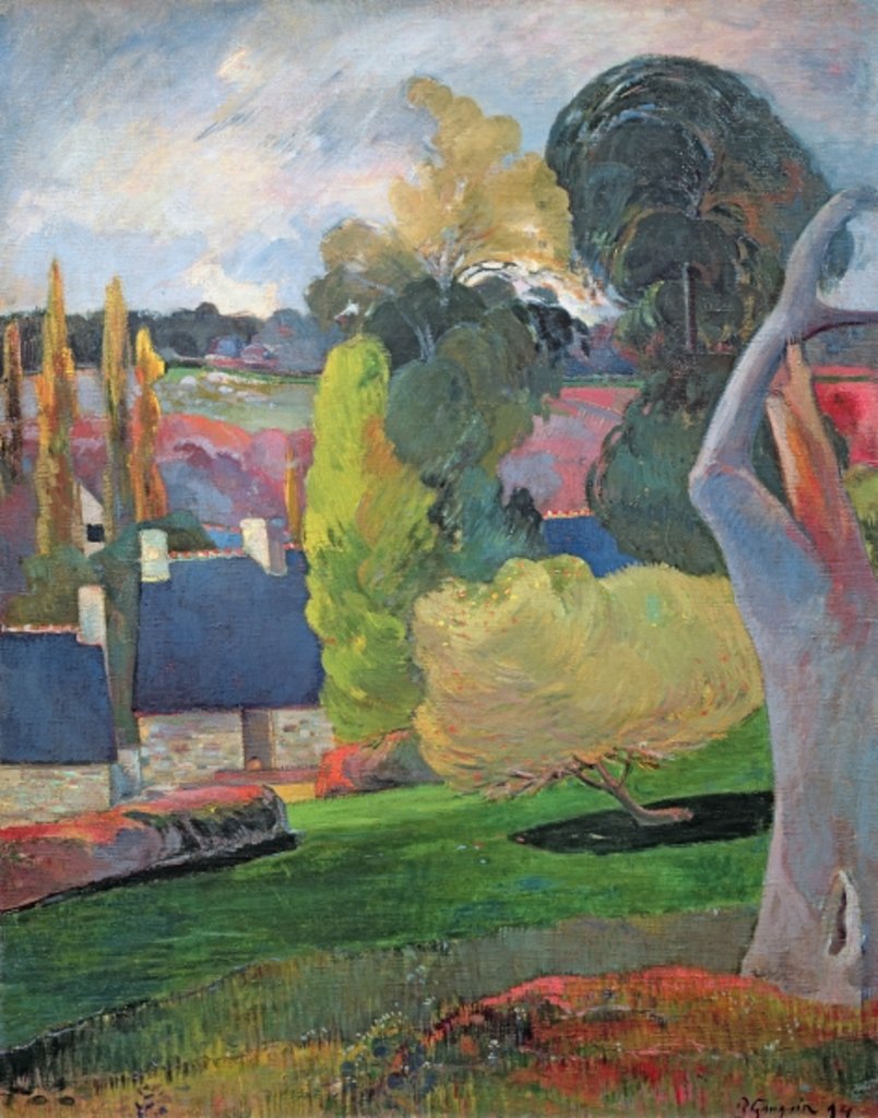 Detail of Brittany Landscape, 1894 by Paul Gauguin