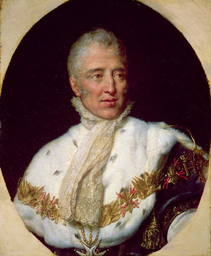 Detail of Portrait of Charles X King of France by Georges Rouget