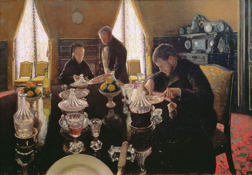 Detail of Luncheon, 1876 by Gustave Caillebotte