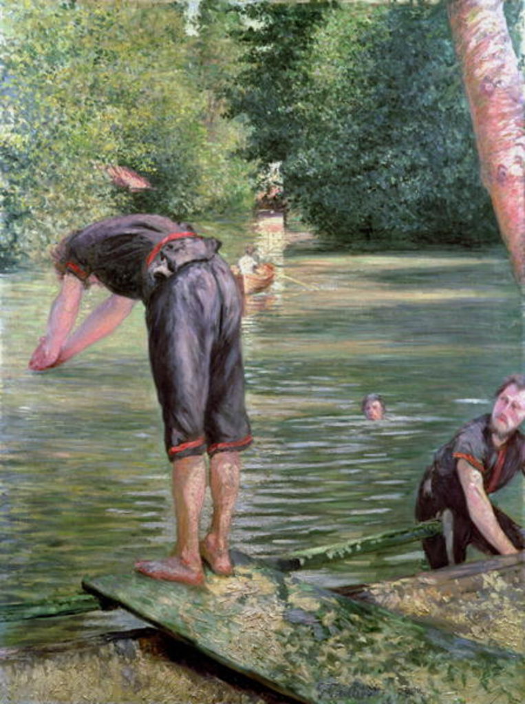 Detail of Bathers on the Banks of the Yerres, 1878 by Gustave Caillebotte