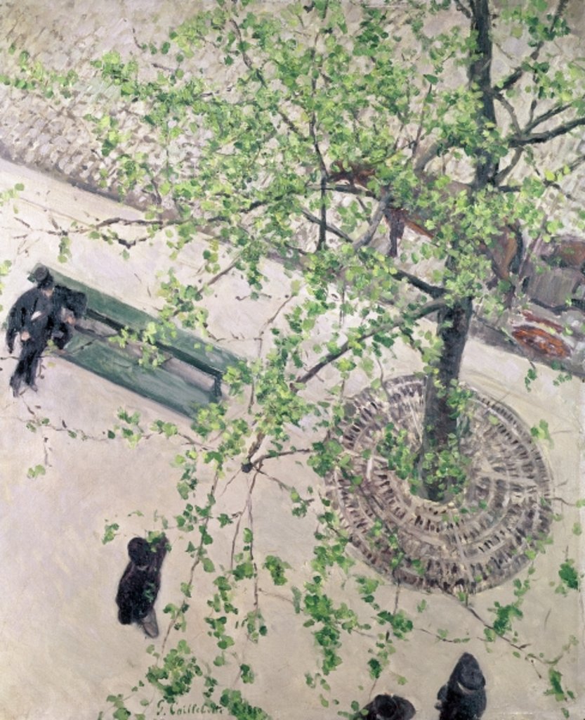 Detail of The Boulevard Viewed from Above, 1880 by Gustave Caillebotte