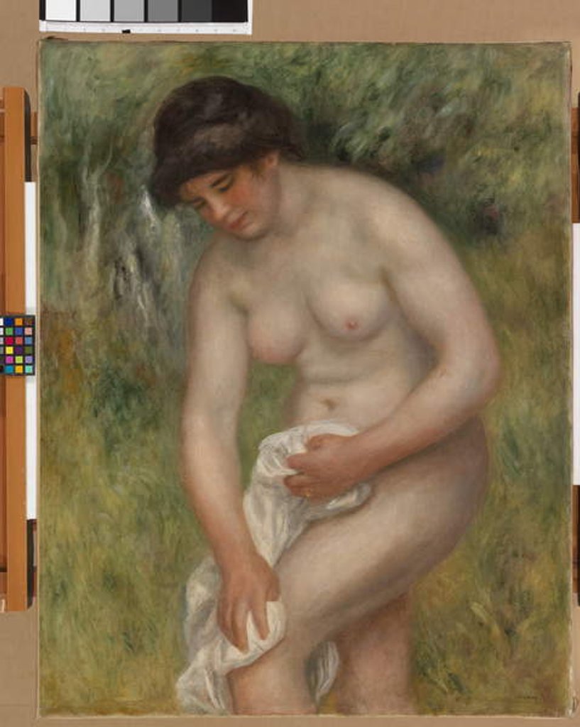 Detail of Nude, Green Background, 1902 by Pierre Auguste Renoir