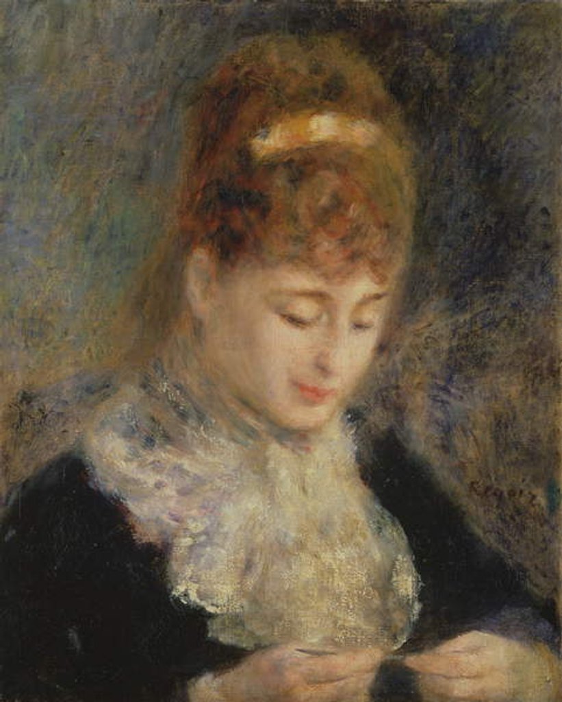 Detail of Woman Crocheting, c.1877 by Pierre Auguste Renoir