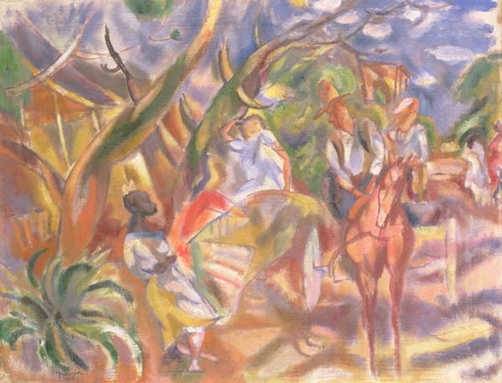 Detail of Southern Scene with Man Driving a Carriage, 1915 by Jules Pascin