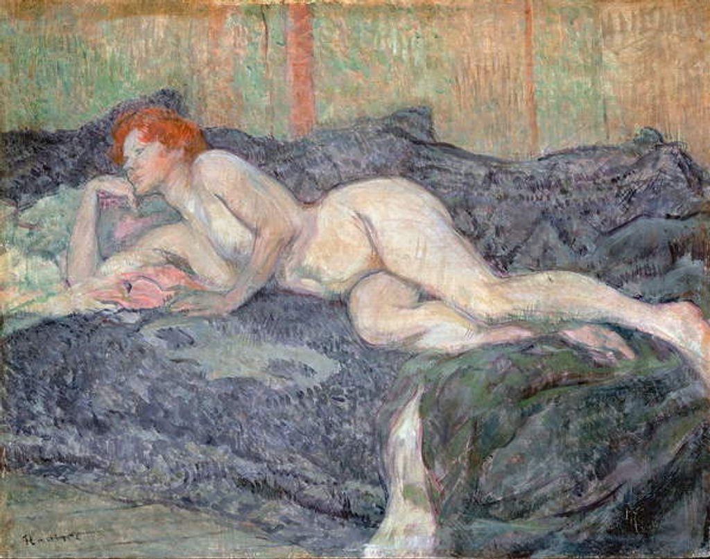 Detail of Reclining Nude, 1897 by Henri de Toulouse-Lautrec