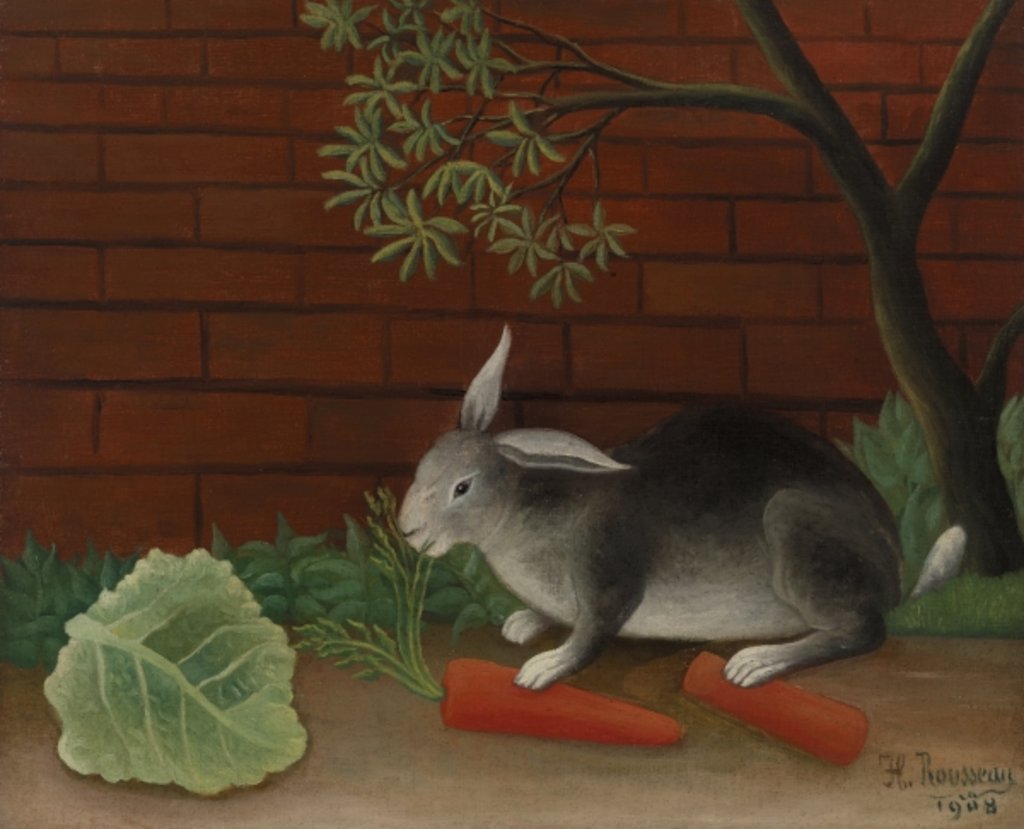 Detail of Rabbit, 1908 by Henri J.F. Rousseau