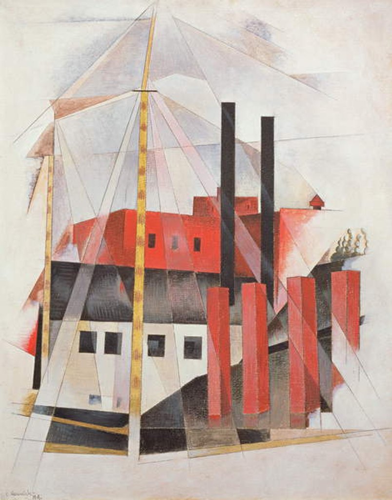 Detail of Piano Movers' Holiday, 1919 by Charles Demuth