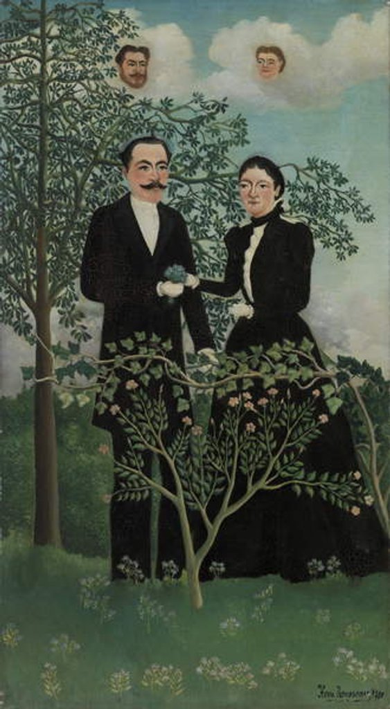 Detail of Past and Present, 1899 by Henri J.F. (1844-1910) Rousseau