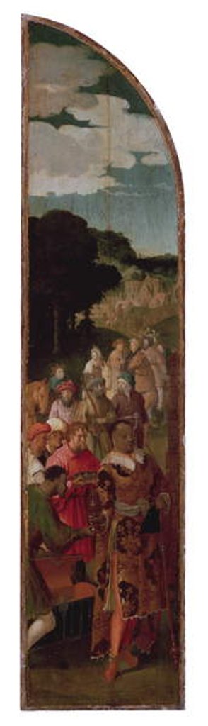 Detail of The Adoration of the Magi Triptych, c.1510 by Lucas van Leyden