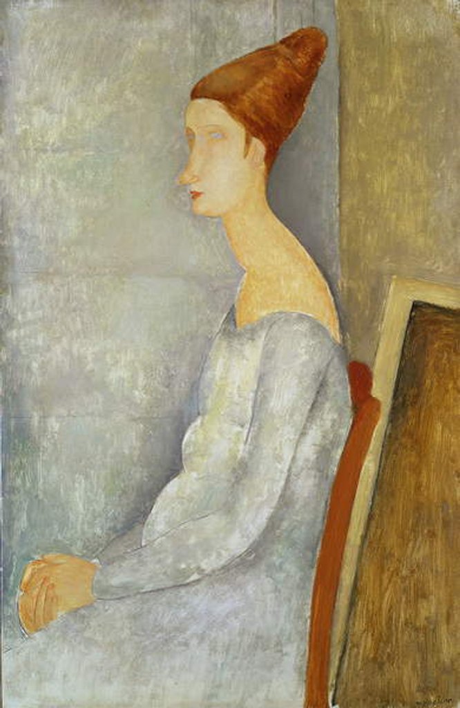 Detail of Portrait of Jeanne Hebuterne, 1918 by Amedeo Modigliani