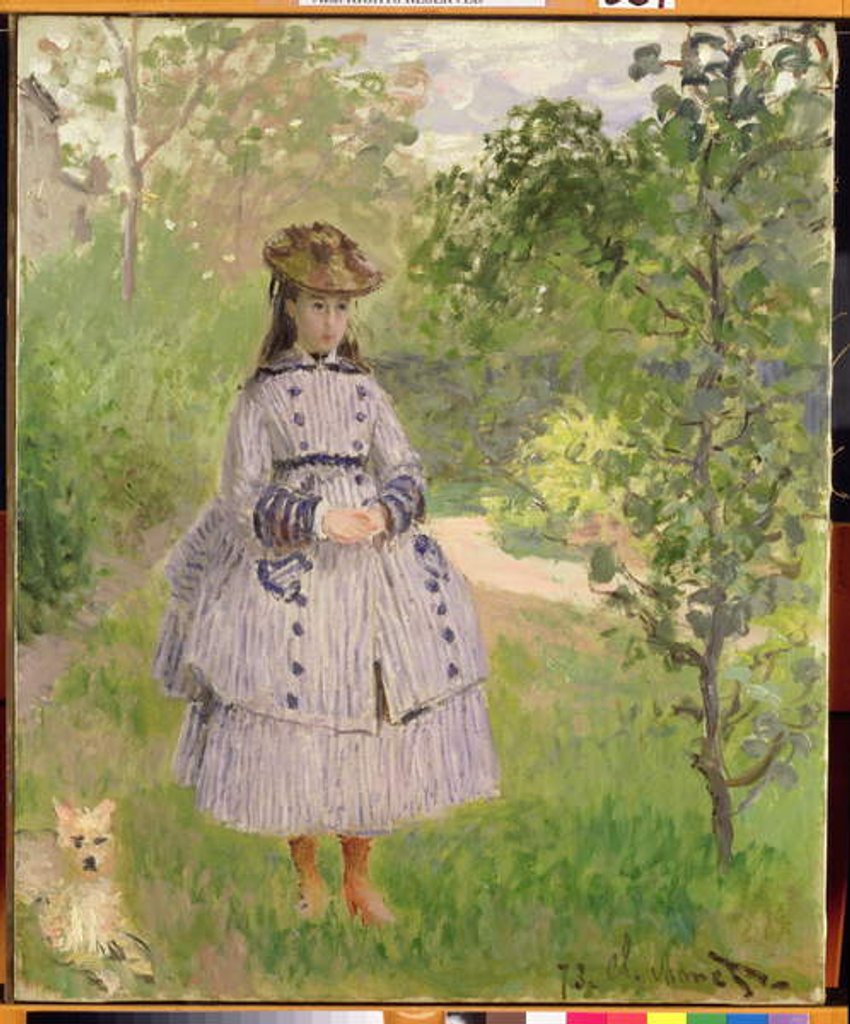 Detail of Girl in a Garden, 1873 by Claude Monet