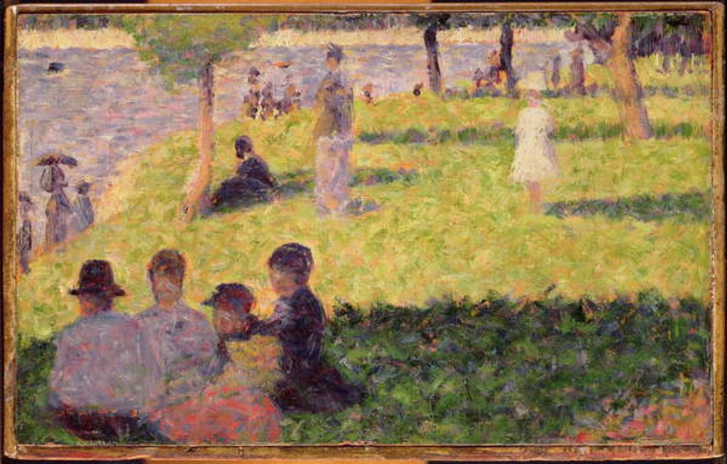 Detail of Study for 'A Sunday Afternoon on the Island of La Grande Jatte' by Georges Pierre Seurat