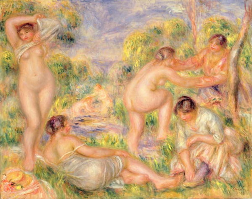 Detail of Bathing Group, 1916 by Pierre Auguste Renoir