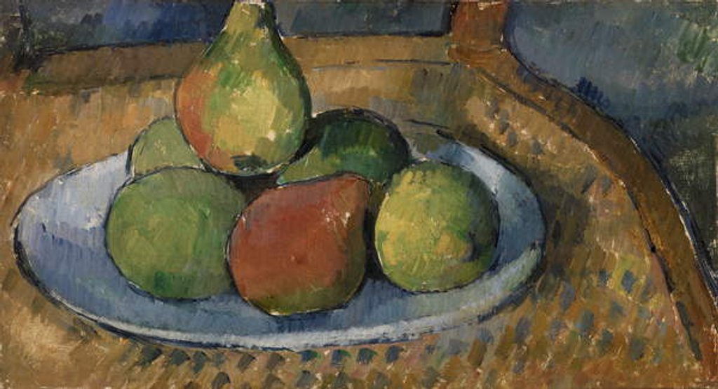 Detail of Plate of Fruit on a Chair, 1879-80 by Paul Cezanne
