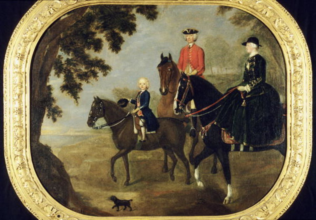 Detail of Sir George Hampton and Family, c.1738 by Stephen Slaughter