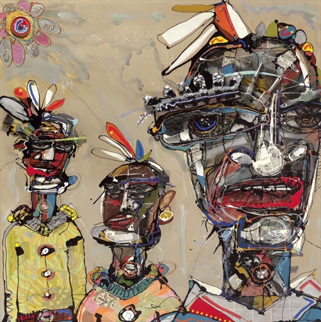 Detail of Feathers Forever, 2006 by Anthony Breslin