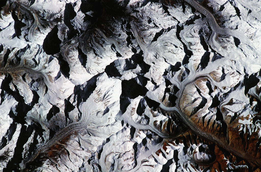 Detail of Mount Everest Seen from Shuttle Atlantis by Corbis