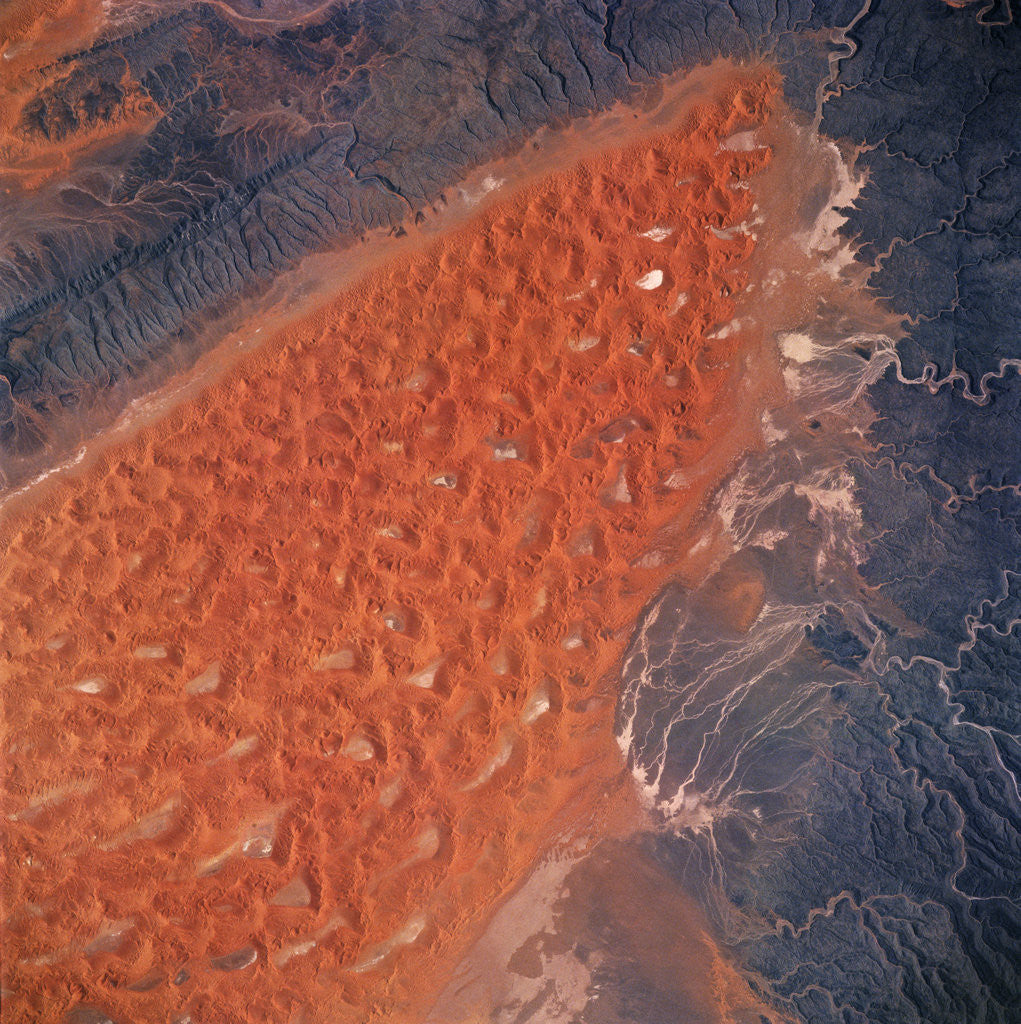 Detail of Algerian Desert From Space by Corbis
