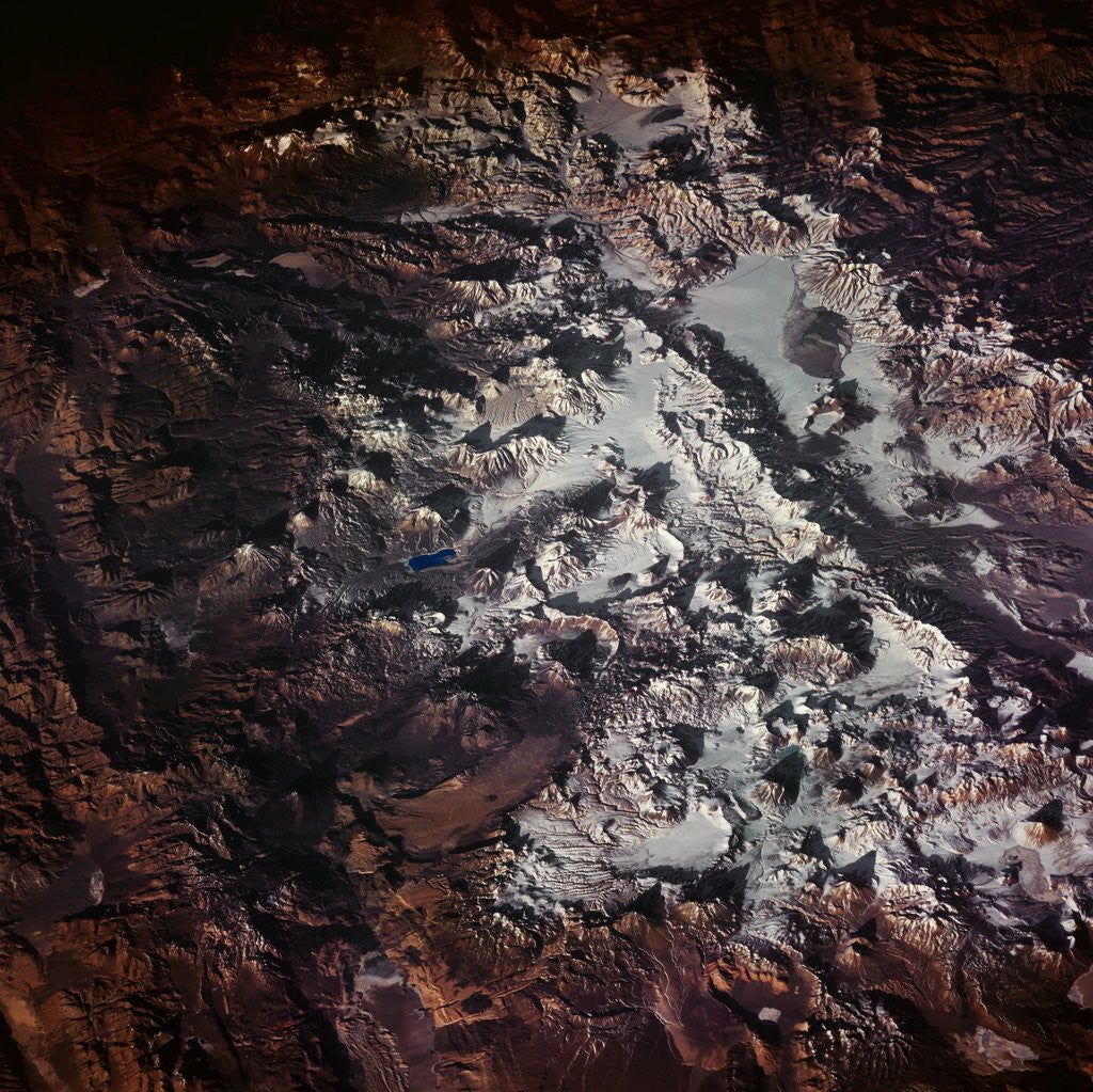Detail of Altiplano Volcanoes From Space by Corbis
