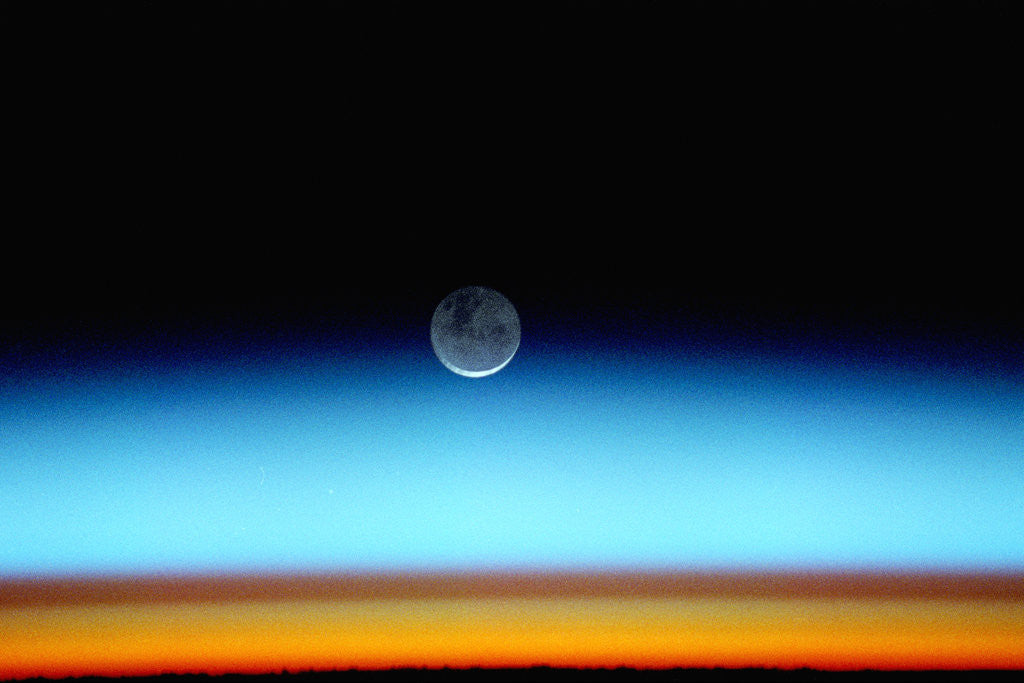 Detail of Moonset Seen from Space by Anonymous