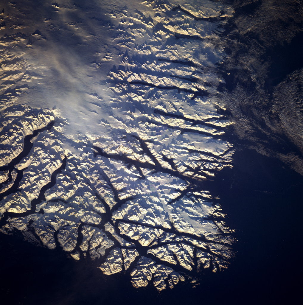 Detail of Coastline of Greenland From Space by Anonymous