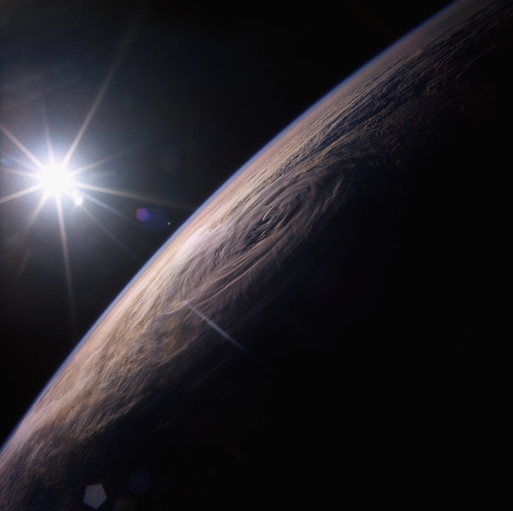 Detail of Cyclone Above the Indian Ocean by Anonymous