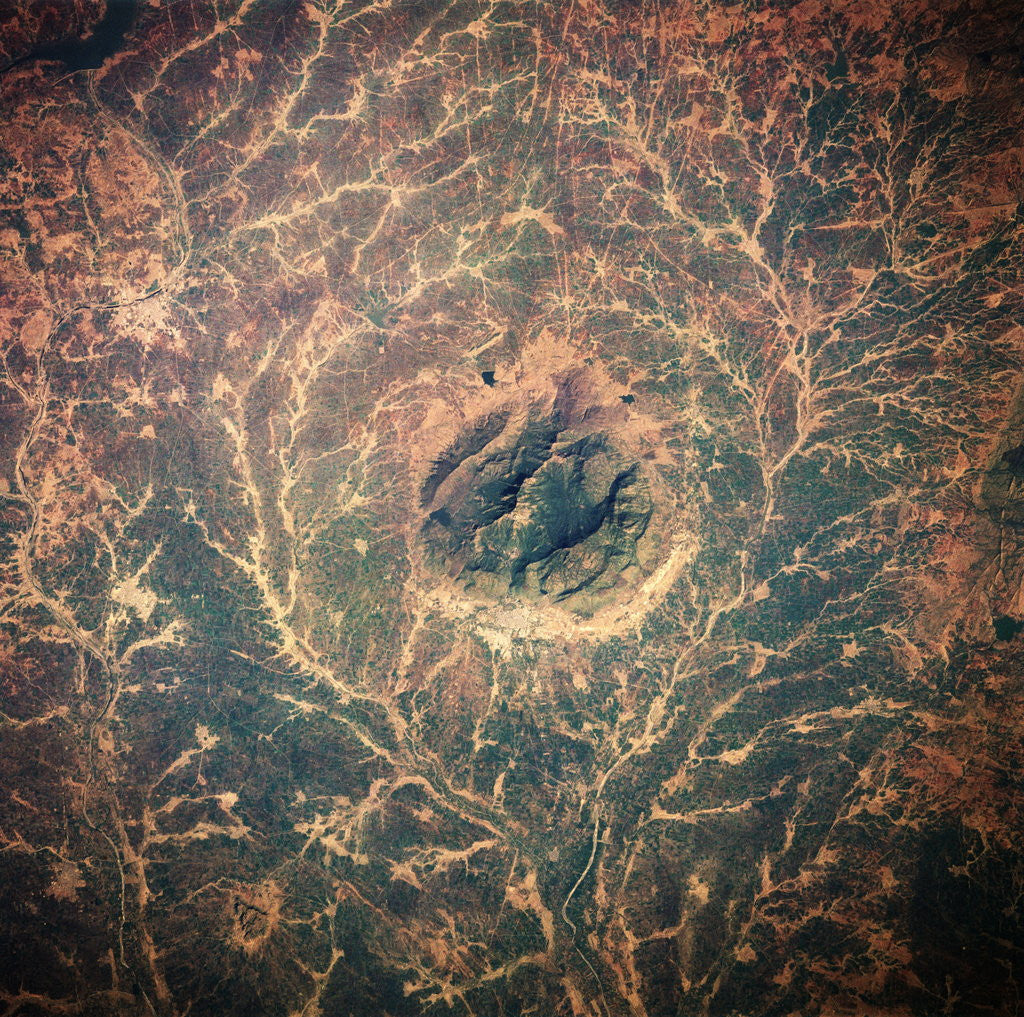 Detail of Indian Forest Preserve From Space by Anonymous