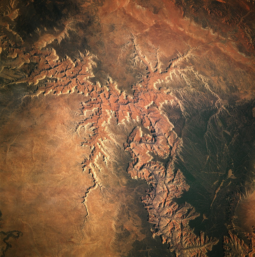 Detail of Grand Canyon from Space Shuttle Atlantis by Corbis