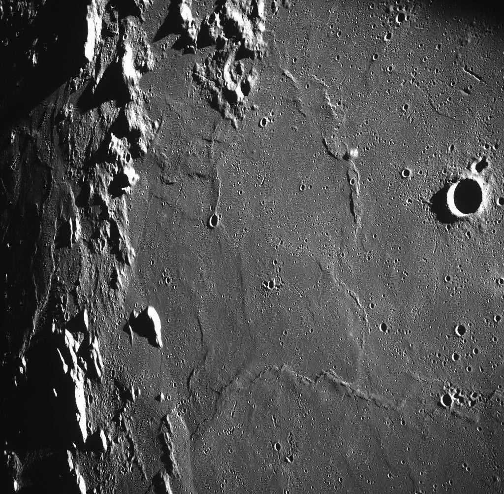Detail of Craters on the Moon's Surface by Anonymous