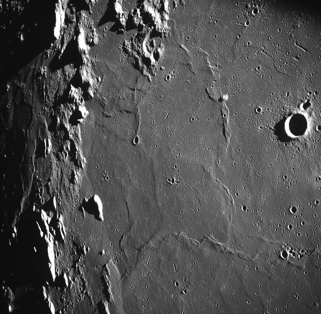 Detail of Craters on the Moon's Surface by Corbis