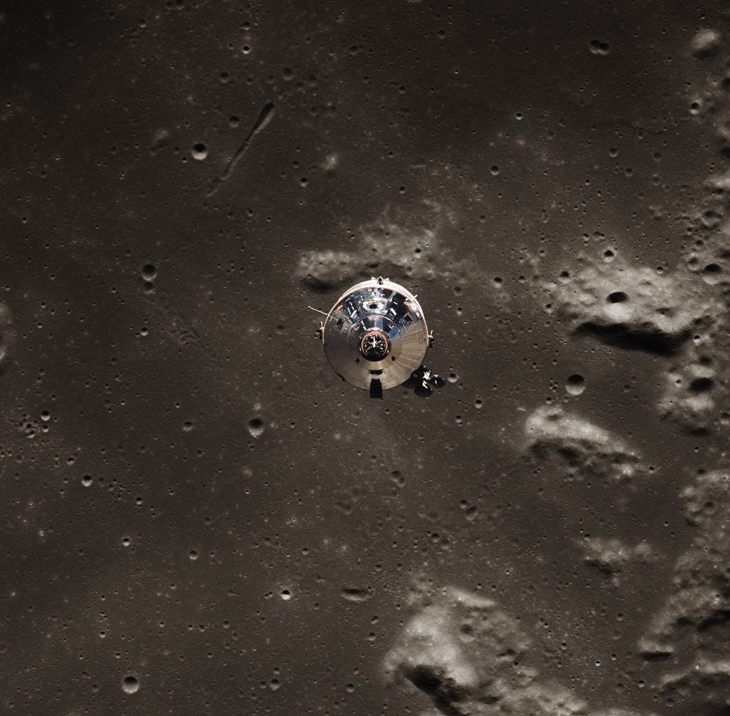 Detail of Command Module Above the Moon by Corbis