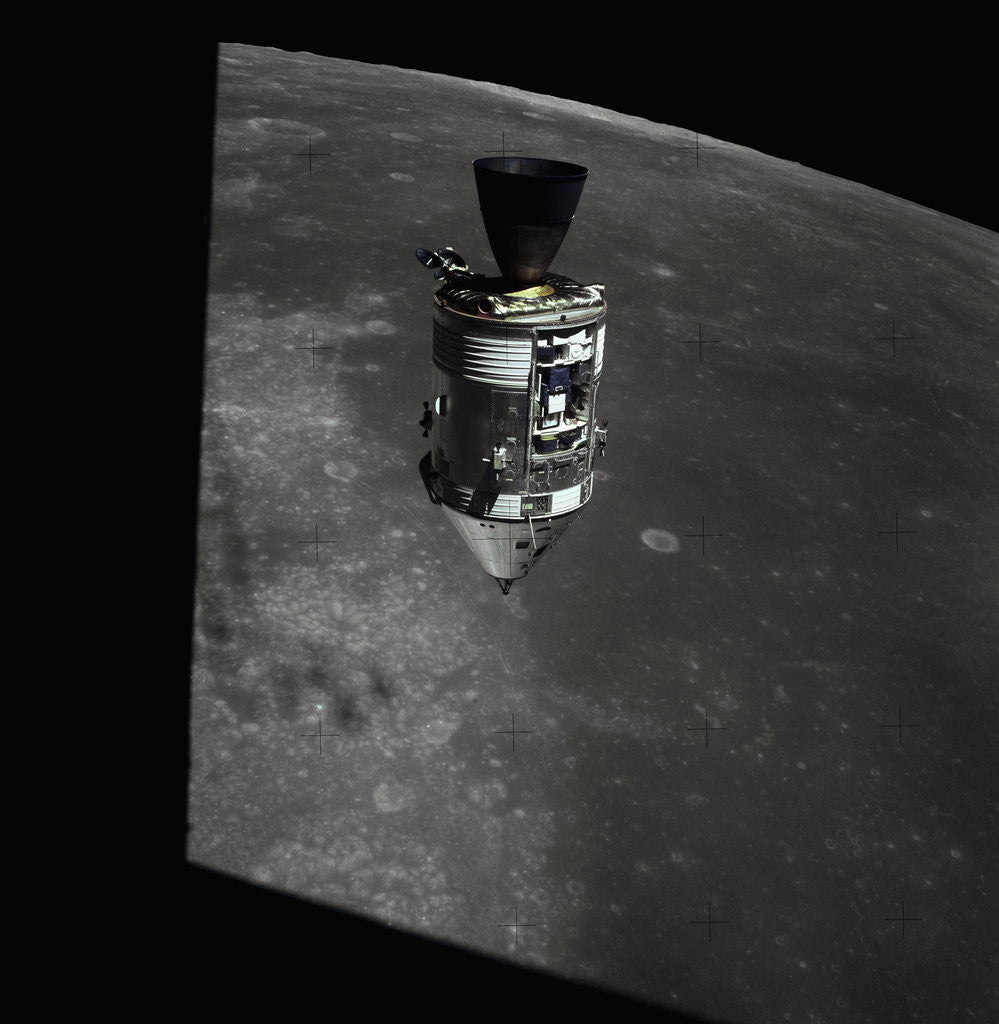 Detail of Apollo 15 Command Module Orbiting the Moon by Anonymous