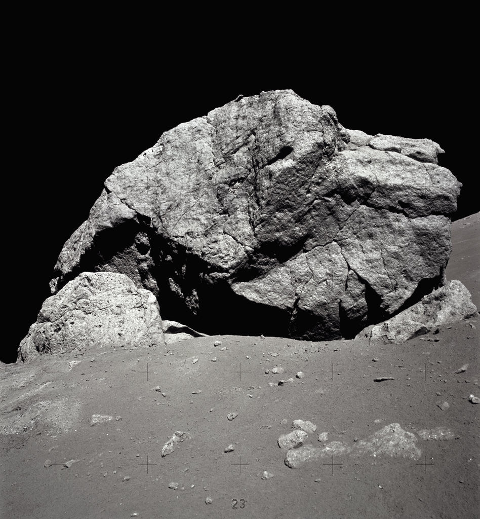 Detail of Large Rock on the Moon by Anonymous