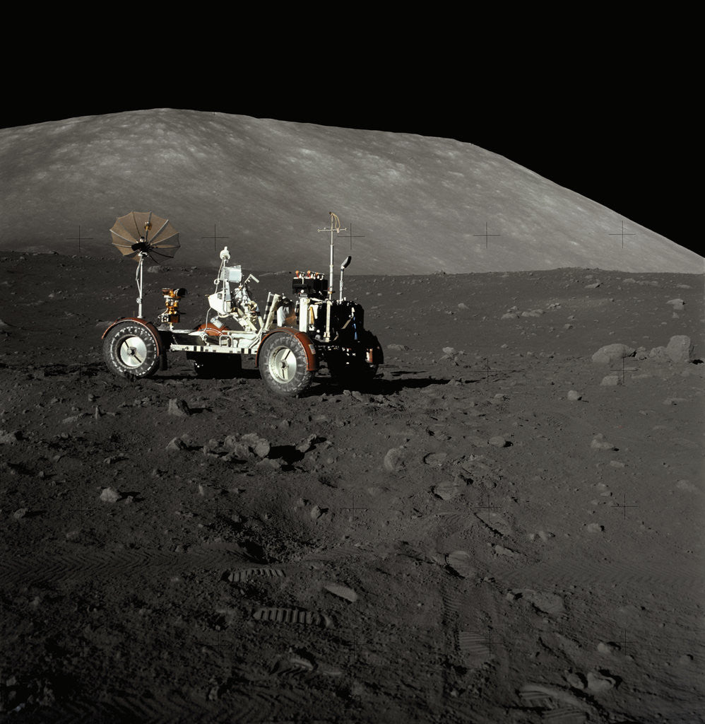 Apollo 17 Lunar Rover on the Surface of the Moon by Corbis