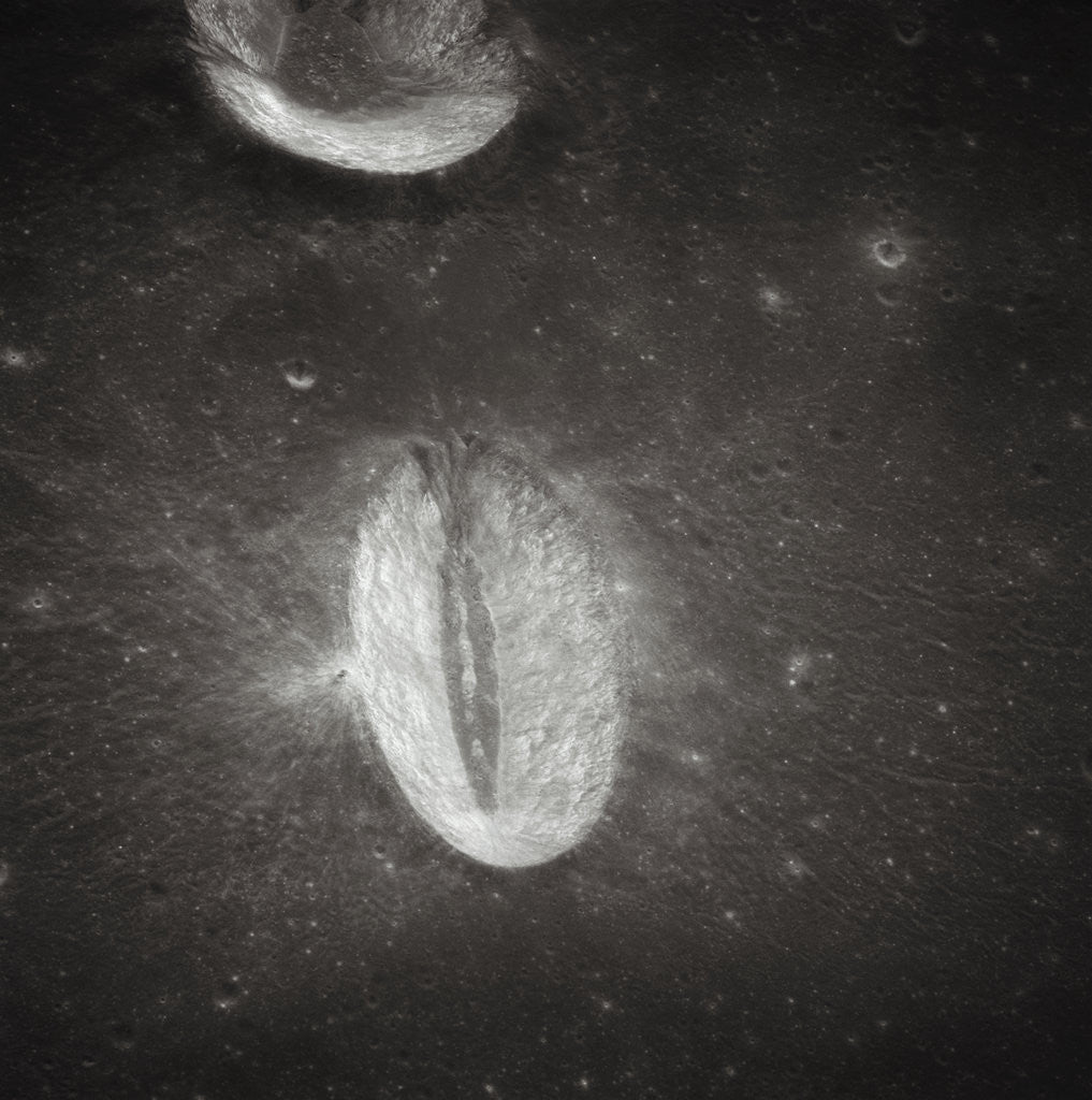 Detail of Oval Crater on the Moon by Anonymous